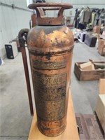 Large First Aide Brass fire extinguisher
