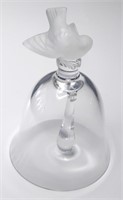 Lalique France Crystal Table Bell With Frosted