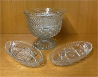 Serving plates and bowl