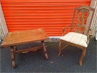 Vintage table and chair