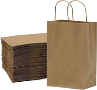 $40 (100Pcs) Small Brown Paper Bags with Handles