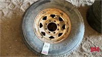 2- 16" Used Tires on 8 Hole Rims