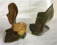 Brass Ivy Bookends