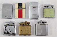 Vintage Lighters Including Zippo, Continental,