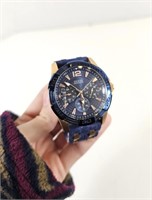 GUC Guess Men's Navy/Copper Coloured Watch