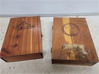 BIBLES IN WOODEN BOXES