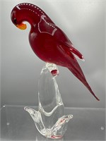 Murano glass bird statue