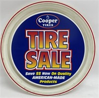 Vintage Cooper Tires Advertising Sign / Tire