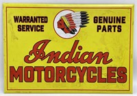 Indian Motorcycles Tin Over Cardboard Advertising