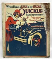 Vintage Quickure Automotive Additive Tin