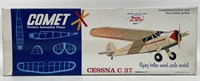 Vintage Comet Cessna C 37 Balsa Wood Airplane