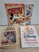 TWO WALT DISNEY BOOKS, VINTAGE MICKEY MOUSE