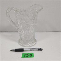 Cut Glass Crystal Pitcher (7" high)
