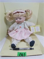 Porcelain Collector doll (8" high)