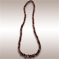 Antique Carved Carnelian Beaded Necklace, Approx.