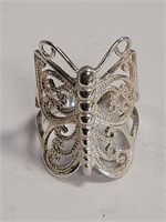 925 BUTTERFLY RING SZ 7