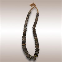 Large Antique Phoenician Glass Beaded Necklace, Ap
