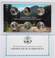 2005  US. Mint Westward Journey Nickel set