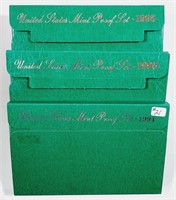 1994, 1995 & 1995  US. Mint Proof sets