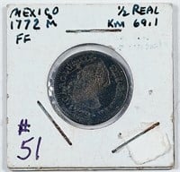 1772  Mexico  1/2 Real   G