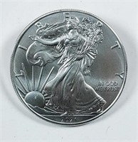 2021  $1 Silver Eagle   Unc