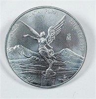 2016  Mexico  1 Onza  .999 silver   Unc