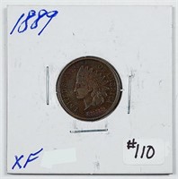 1889  Indian Head Cent   XF