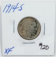 1914-S  Buffalo Nickel   XF