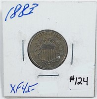 1883  Shield Nickel   XF  Corrected description