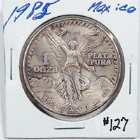 1985  Mexico  1 Onza  .999 silver