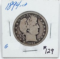 1894-O  Barber Half Dollar   G