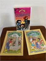 2 Cabbage Patch Books And 1 VHS Movie