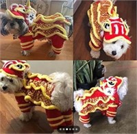 Lion dog costume, size Large