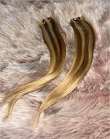 2 hair pieces, 12” long each