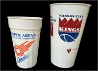 KC Comets and KC Kings Commerative Cup Pair