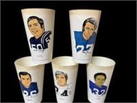 Set of 5 NFL Commerative Collector Cups