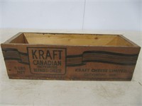 KRAFT CANADIAN WOODEN CHEESE BOX