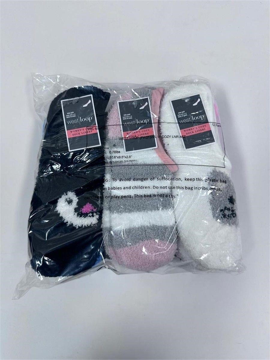 18PR Women's Low Cut Cozy Socks