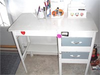 Small Metal Desk & Desk Items