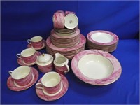 Mikasa " Travertine Rose " Set Of Dishes 42 Pieces