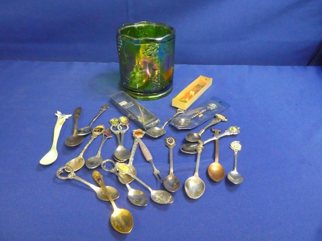 Dish Of Collector Spoons
