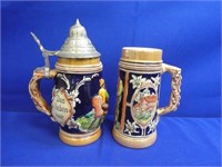 (2) Beer Steins