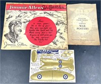 WWII Airplane Ephemera - Pep, Posters, Allen