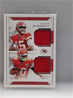 2018 NT NFL Gear Combo Jersey /99 Mahomes & Hill