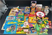 Flintstones Lot - Books, Figures, Bop, Mug