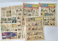 3 New York Mirror Comic Sections 1958-60