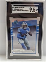 D'Andre Swift 2020 Clearly Donruss RC SGC 9.5