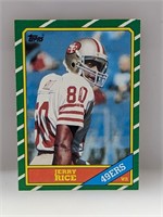 1986 Topps Jerry Rice Rookie #161