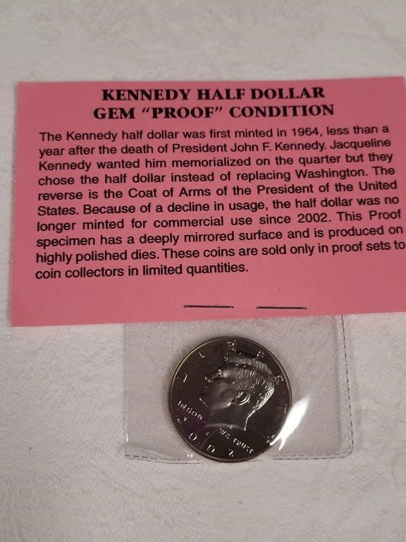 Kennedy 2002 "Proof" Dollar