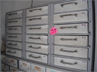 18 Drawer w/Bolt Inventory & Misc.